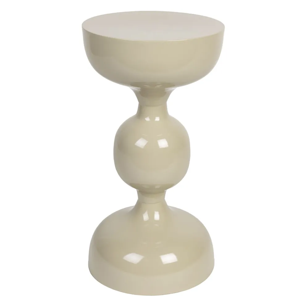 Table d'appoint en fer ivoire d31cm - Lars