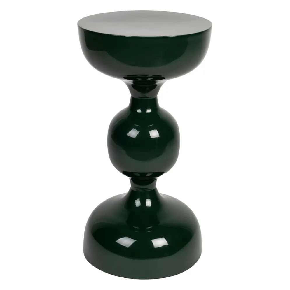 Table d'appoint en fer verte d31cm - Lars
