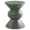 Table d'appoint en verre vert d34cm - Rosa