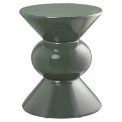Table d'appoint en verre vert d34cm - Rosa