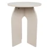 Table d'appoint ronde en bois écru d40cm - Folky