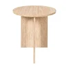 Table d'appoint ronde en bois clair d45cm - Pietra