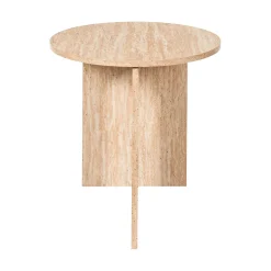 Table d'appoint ronde en bois clair d45cm - Pietra