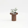 Table d'appoint ronde en bois de châtaignier - Plasma