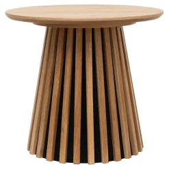 Table d'appoint ronde en bois naturel d50cm - Olivia