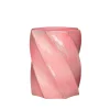 Table d'appoint ronde en céramique rose d35cm - Montalcino