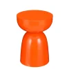 Table d'appoint ronde en fer orange d32cm - Elliott
