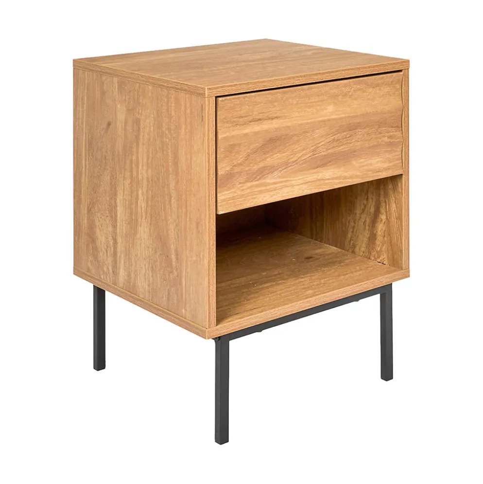 Table de chevet en bois 1 tiroir - Célia