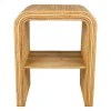 Table de chevet en rotin et bambou h50cm - Saori