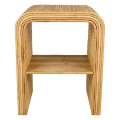 Table de chevet en rotin et bambou h50cm - Saori