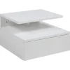 Table de chevet mural en bois blanc 1 tiroir 35x32cm - Ashlan