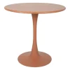 Table de jardin rond en fer terracotta d80cm - Lumi