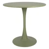Table de jardin ronde en fer kaki d80cm - Lumi