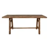 Table de salle a manger rectangle en bois recyclé naturel 180x90cm - Campagne