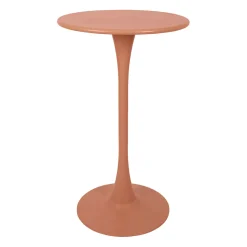Table haute en fer terracotta d60cm - Lumi