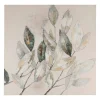 Tableau Neflier en toile gris et beige 100x100cm