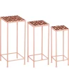 Tables d'appoints x3 en fer rose - Bologna