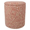 Tabouret coffre en tissu guépard terracotta - Jungle Pop