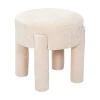 Tabouret en tissu beige - Emilia