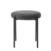Tabouret en tissu gris foncé - Pelican