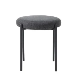Tabouret en tissu gris foncé - Pelican