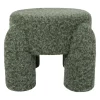 Tabouret en tissu kaki - Tessia