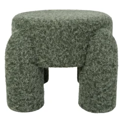 Tabouret en tissu kaki - Tessia
