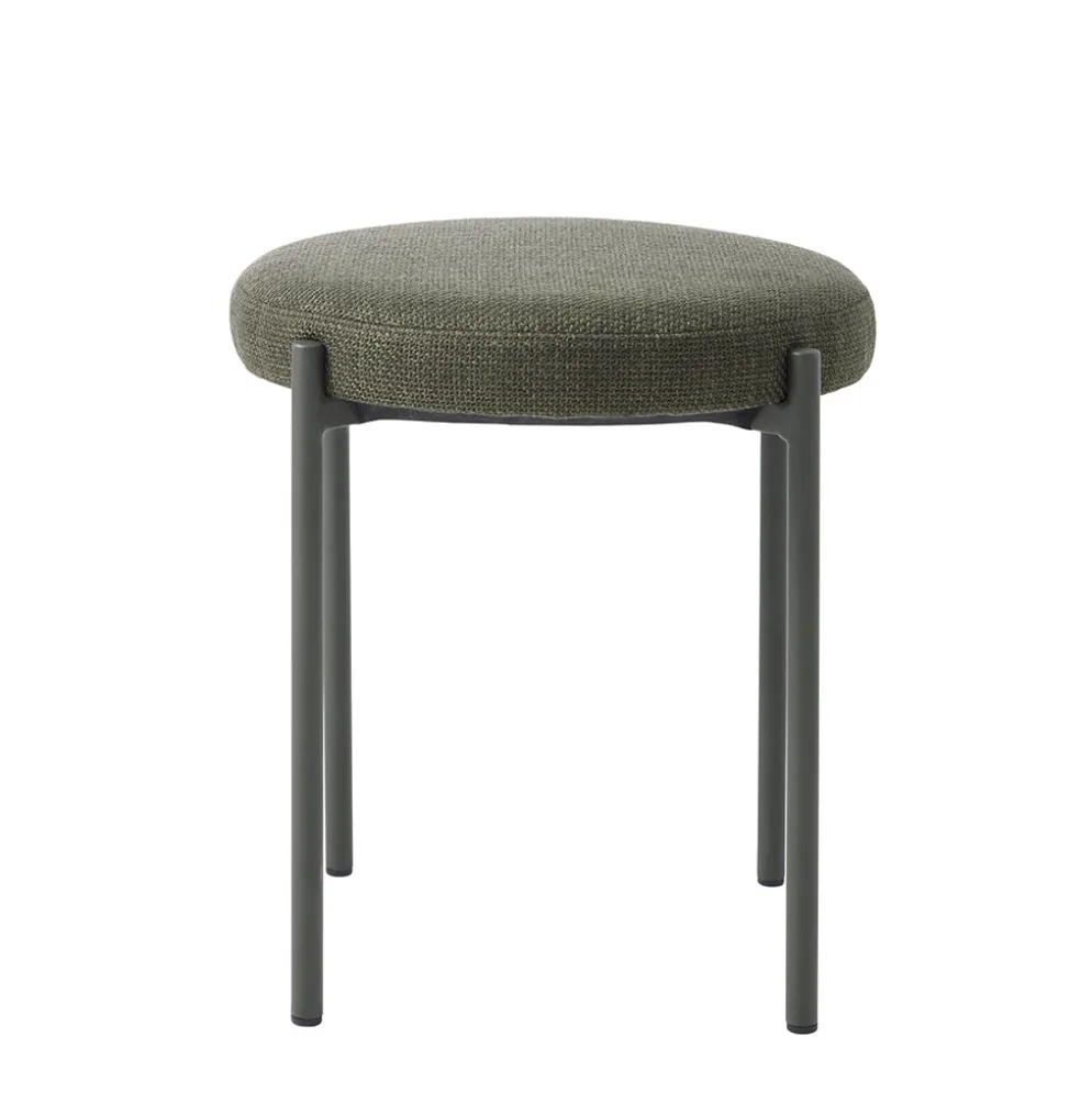Tabouret en tissu olive - Pelican