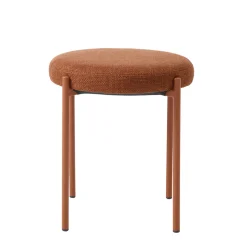 Tabouret en tissu rouille - Pelican