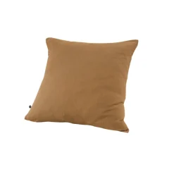 Taie d'oreiller camel en gaze de coton 60x60cm - Gaia
