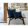 Taie d'oreiller en flanelle de coton bleu nuit 50x70cm - Candice