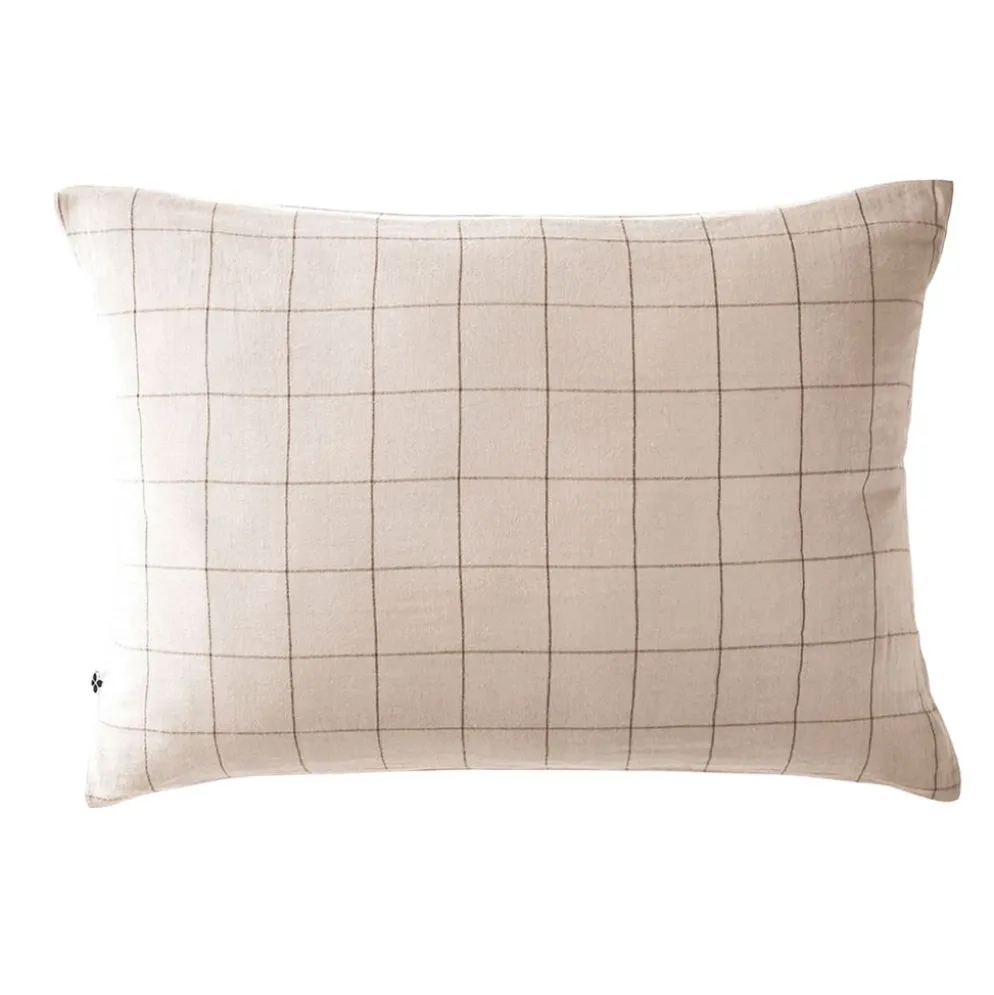 Taie d'oreiller en gaze de coton pampa 50x70cm - Gaia Match