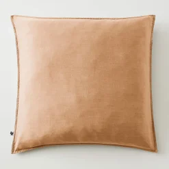 Taie d'oreiller en lyocell camel 63x63cm - Lysandre