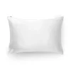 Taie d'oreiller en soie blanc 76x51cm