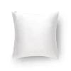 Taie d'oreiller en soie blanc 65x65cm