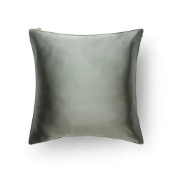 Taie d'oreiller en soie vert sauge 65x65cm