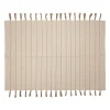 Tapis à franges en coton et jute écru 200x140cm - Kolore