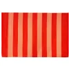Tapis d'extérieur en tissu rayé jaune et rouge 120x180cm - Aliza
