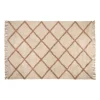 Tapis en coton blanc 230x160cm - Géométrique