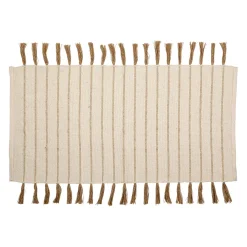 Tapis en coton et jute écru 140x70cm - Kolore