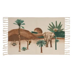 Tapis en coton multicolore 90x60cm - Somptua