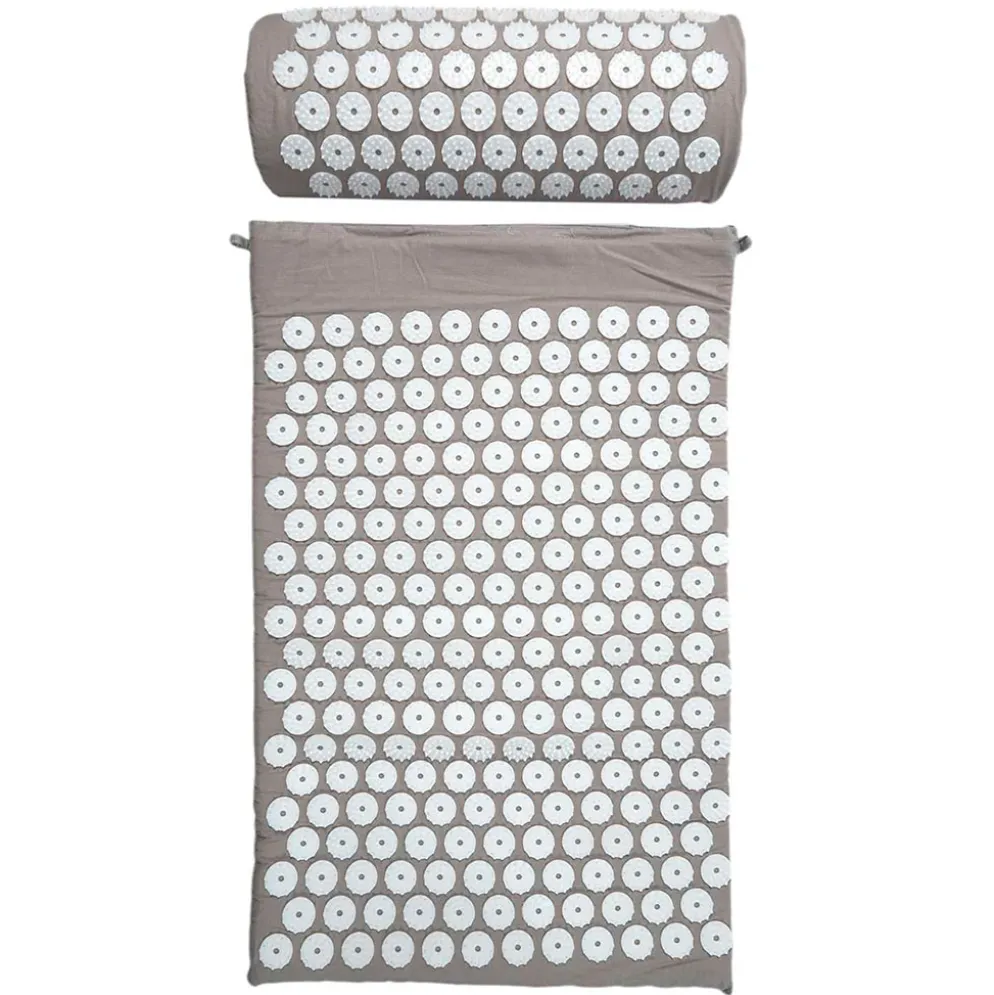 Tapis et oreiller d'acupression avec sac de transport