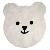 Tapis ours en coton blanc et noir - Songes
