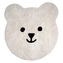 Tapis ours en coton blanc et noir - Songes