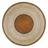Tapis rond en jonc de mer naturel d90cm - Boho