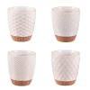 Tasses à café x4 en grès beige 20cl - Jaspe