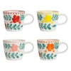 Tasses à thé x4 en grès multicolore 29cl - Bellagio