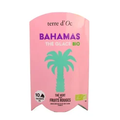 Thé vert glacé bio saveur fruits rouges bahamas
