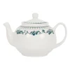 Theiere anglaise en faïence blanc et bleu ancien - Faustine