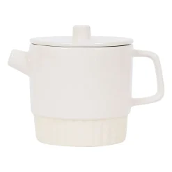 Theiere avec filtre en grès écru 90cL - Cannele